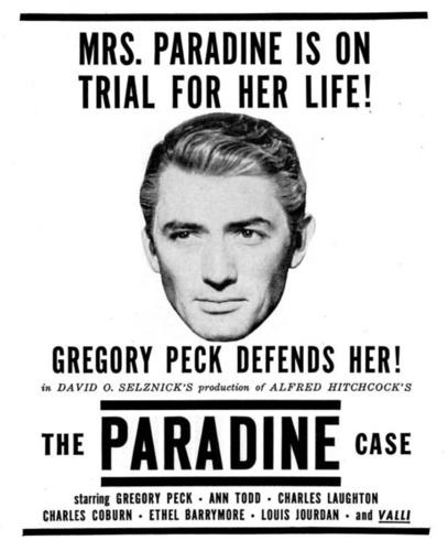 The Paradine Case (1947) - magazine advert