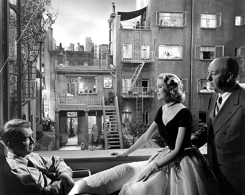 Rear Window (1954) - on set